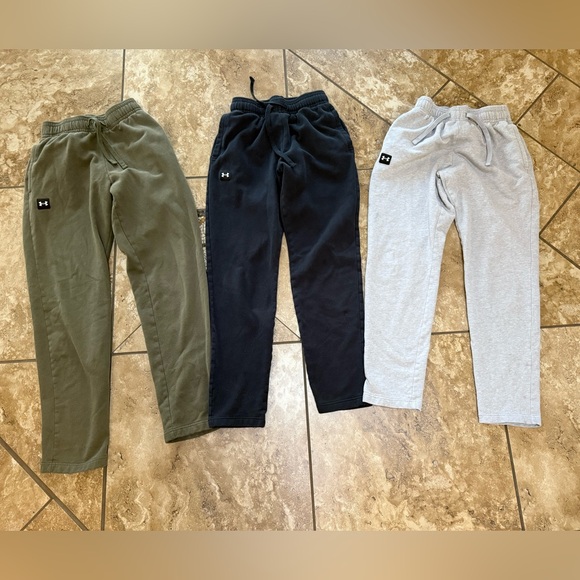 Under Armour sweatpants fleece Jogger bundle men’s small sweats - Picture 2 of 4